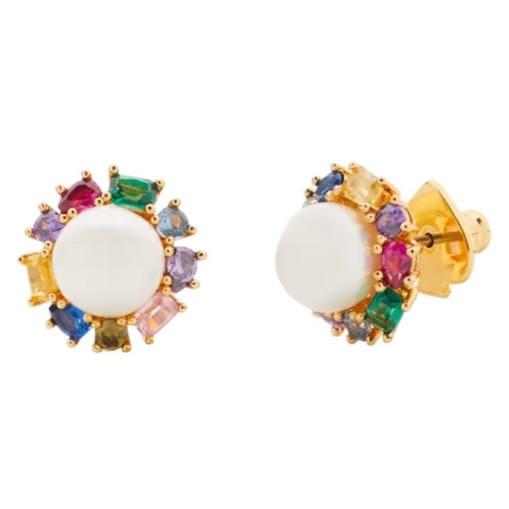 Kate Spade Multicolor Pearl Stud Earrings - Picture 7 of 7